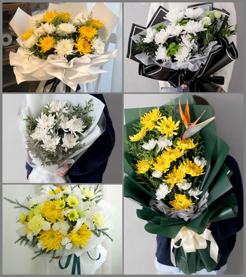贵州贵阳南明区小碧布依族苗族乡白事花束代送